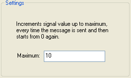 Settings for counter