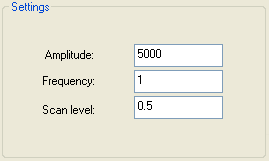 Settings for triangle