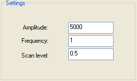 Settings for rectangle