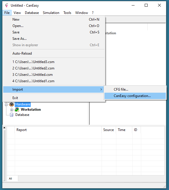 Automate import via configuration file