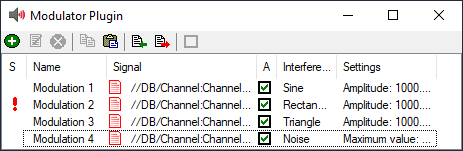 Hauptfenster des Modulator-Plug-ins